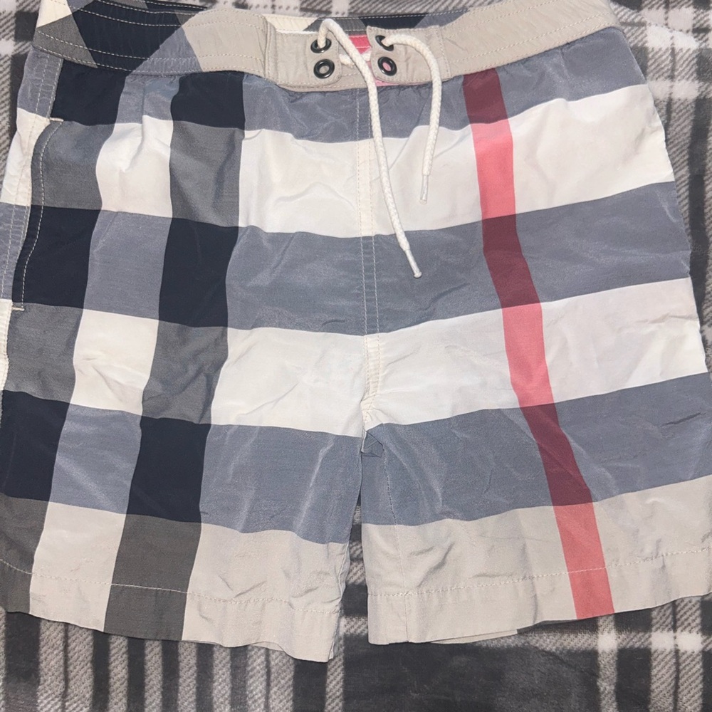 Boys Burberry swim trunks